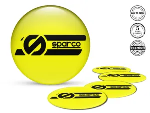 Sparco Emblema Bombado Edición Insignias de Rueda Elegante